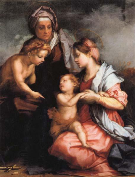 Andrea del Sarto Madonna and Child wiht SS.Elizabeth and the Young john
